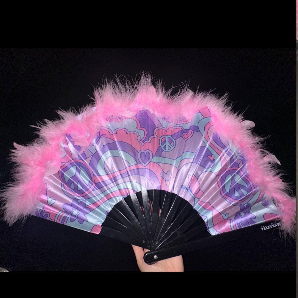 iHeartRaves Pink and Purple Festival Fan
